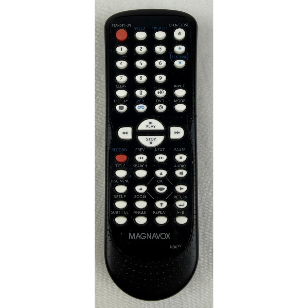 Magnavox‎ NB677 Universal Remote Control Black TESTED - READ